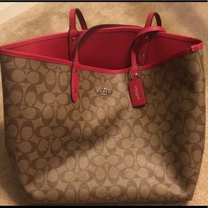 Coach Reversible Signature Series Large Tote